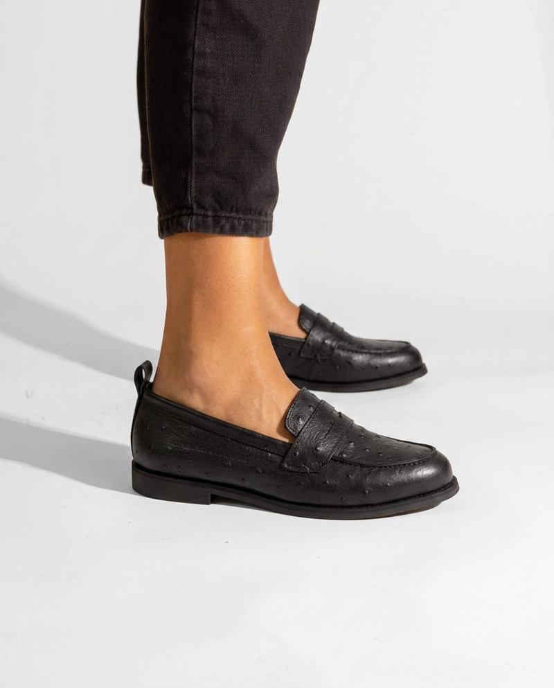 MOCASIN CUERO MUJER  COLIGUE NEGRO - 6