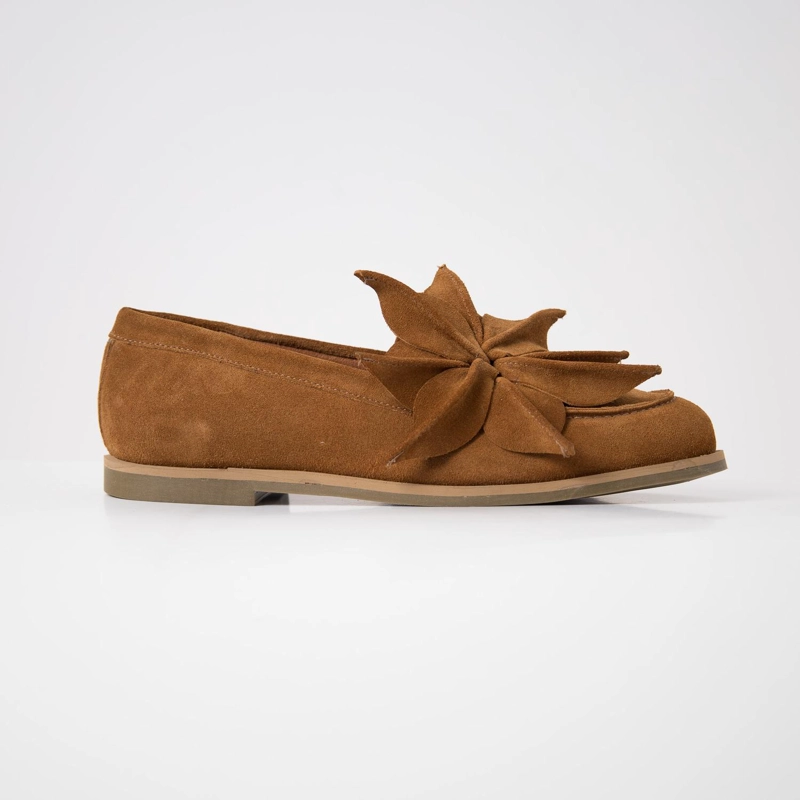 MOCASIN CUERO MUJER  MAREA CAMEL - 1