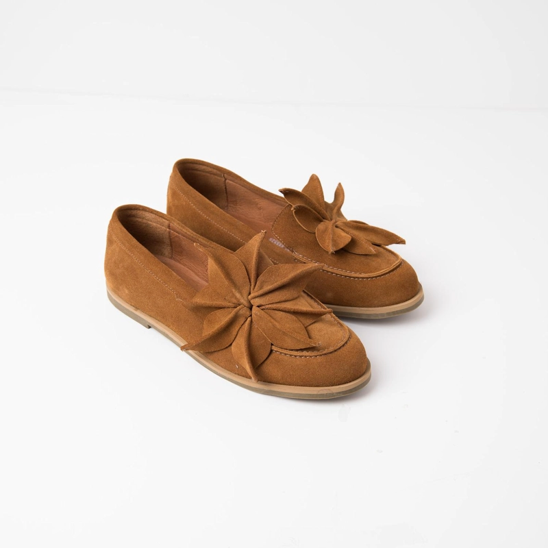 MOCASIN CUERO MUJER  MAREA CAMEL - 2