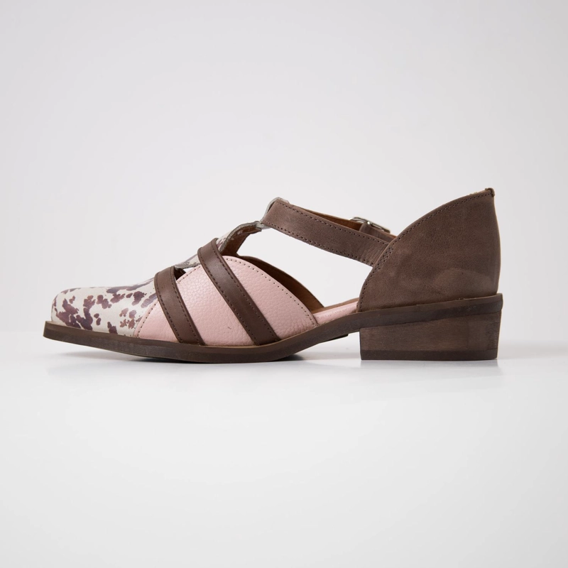 ZAPATO CUERO MUJER  RADAL PRINT ROSADO - 3