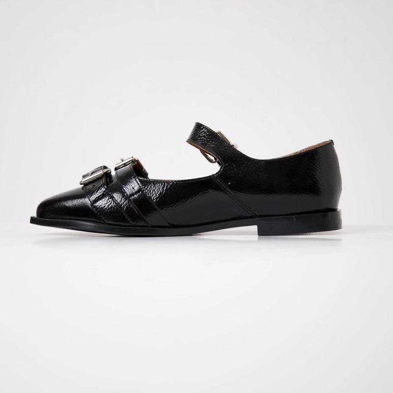 ZAPATO CUERO MUJER  IRIS NEGRO - 3