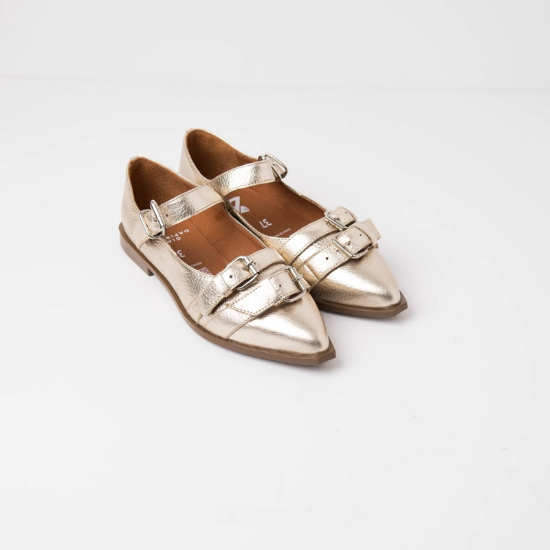 ZAPATO CUERO MUJER  IRIS NIQUEL - 2