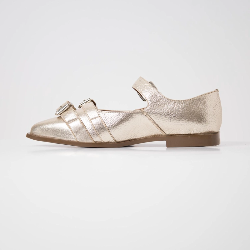 ZAPATO CUERO MUJER  IRIS NIQUEL - 3