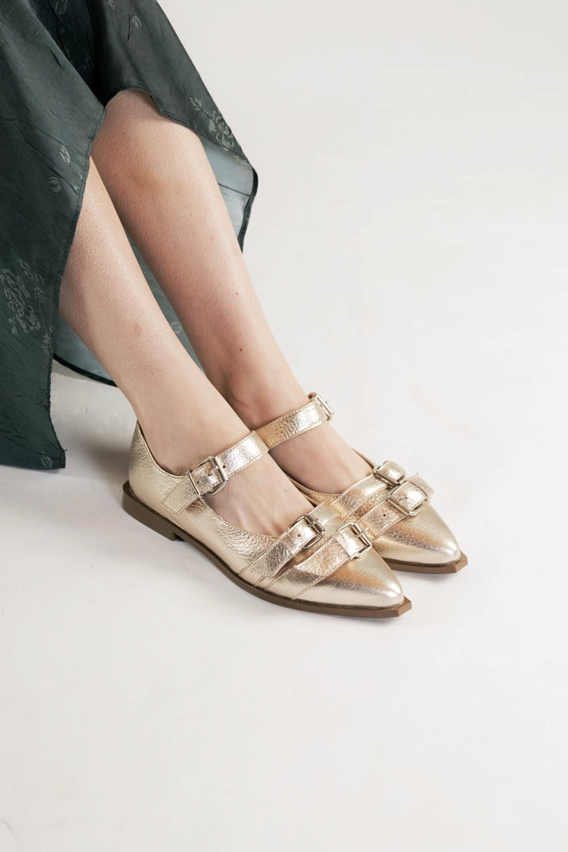 ZAPATO CUERO MUJER  IRIS NIQUEL - 4