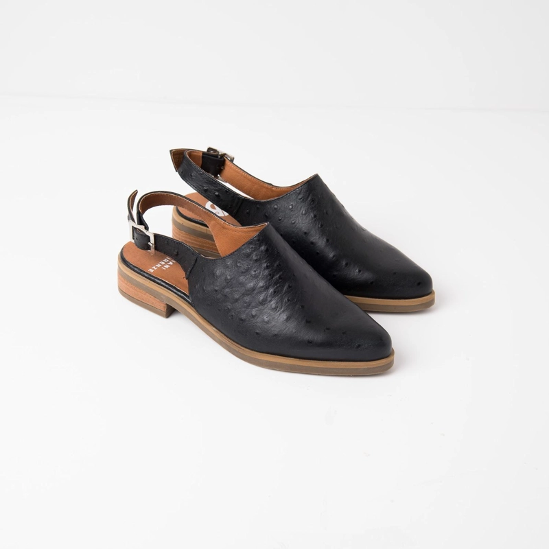 ZAPATO CUERO MUJER  CARDELINA NEGRO - 2