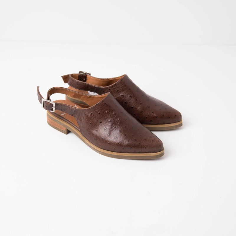 ZAPATO CUERO MUJER  CARDELINA CAFE - 2