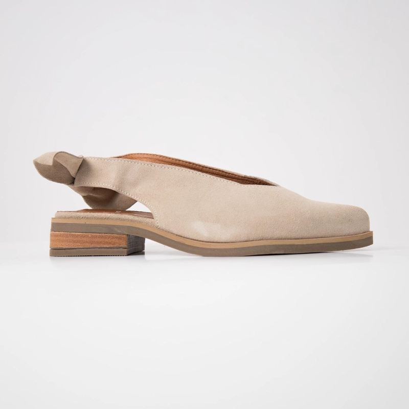 ZAPATO CUERO MUJER  GUINDO BEIGE - 1