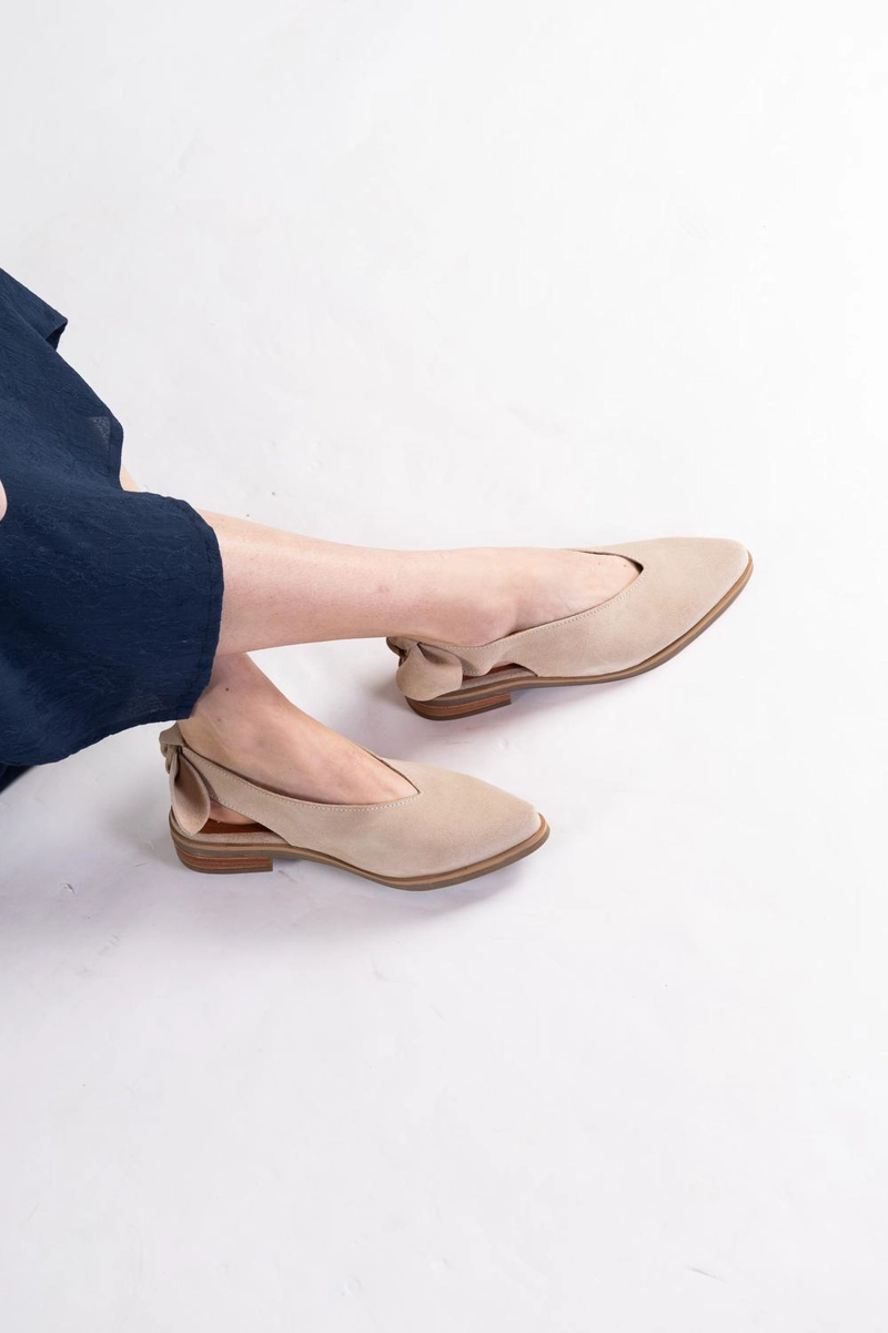 ZAPATO CUERO MUJER  GUINDO BEIGE - 3