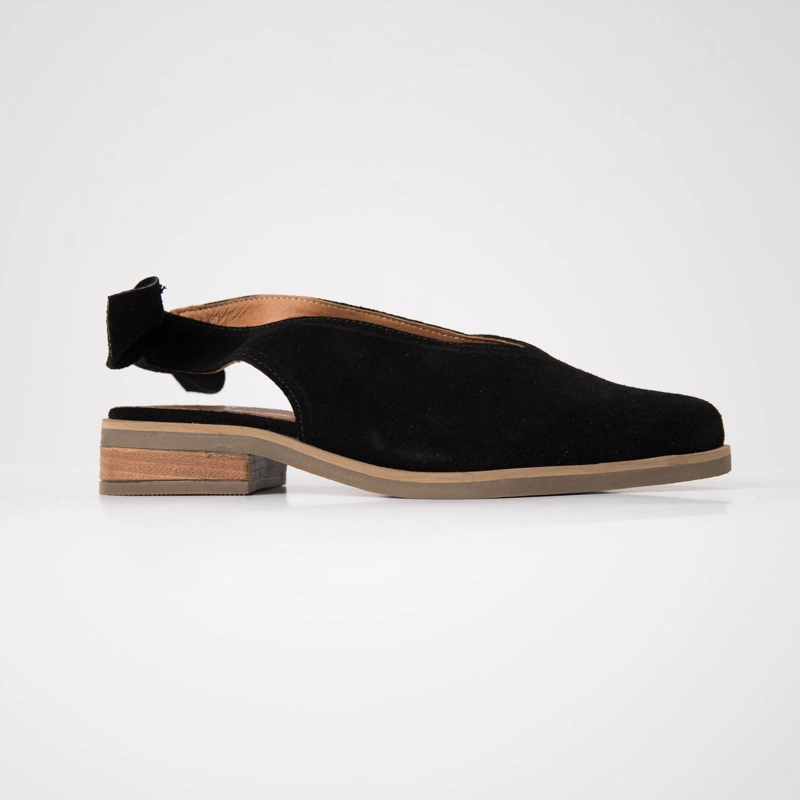 ZAPATO CUERO MUJER  GUINDO NEGRO - 1