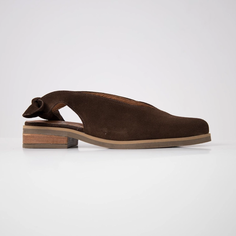 ZAPATO CUERO MUJER  GUINDO CAFE - 1