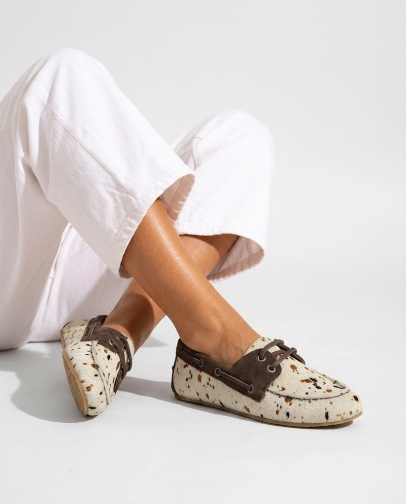MOCASIN CUERO MUJER  ARIA PRINT - 2