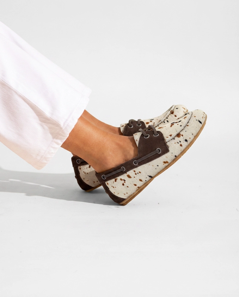 MOCASIN CUERO MUJER  ARIA PRINT - 4