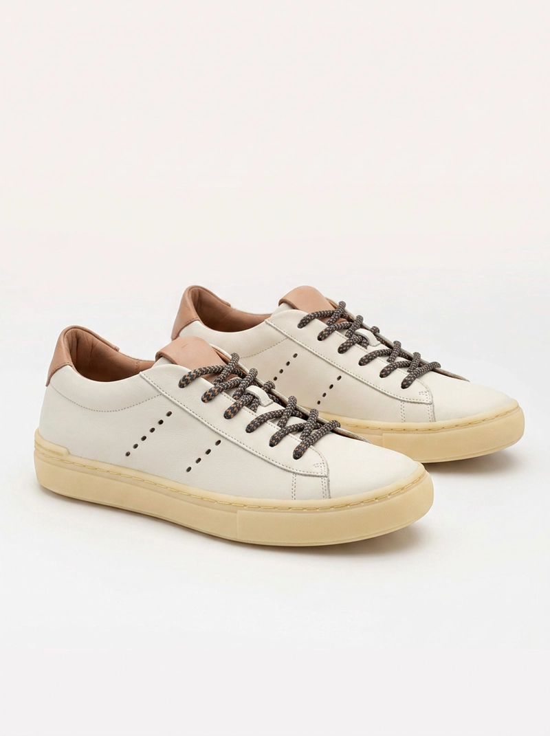 ZAPATILLA CUERO MUJER AMAPOLA BEIGE - 2