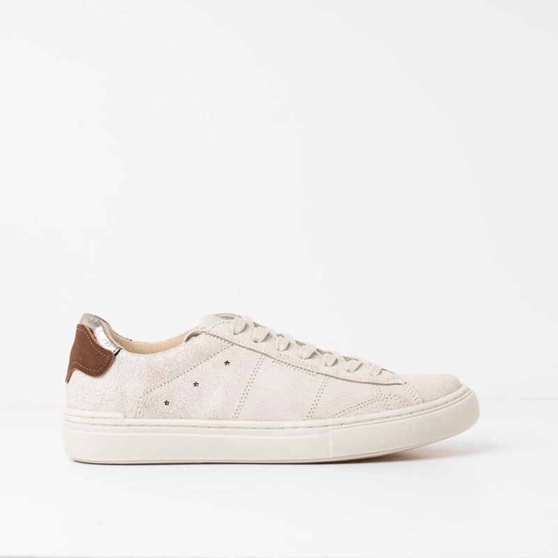 ZAPATILLA CUERO MUJER SERENA BLANCA - 1