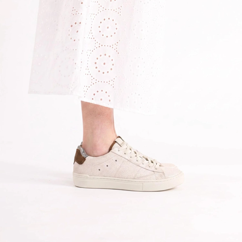 ZAPATILLA CUERO MUJER SERENA BLANCA - 4