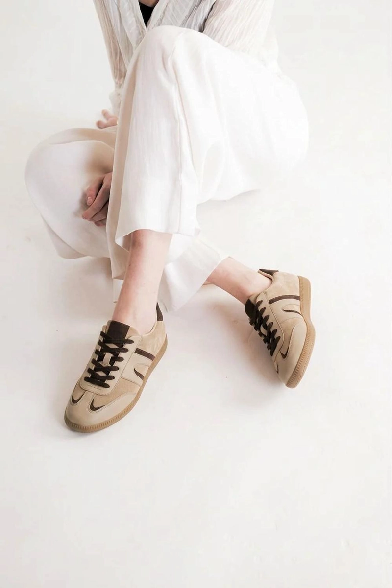 ZAPATILLA CUERO MUJER LUMINA BEIGE - 4