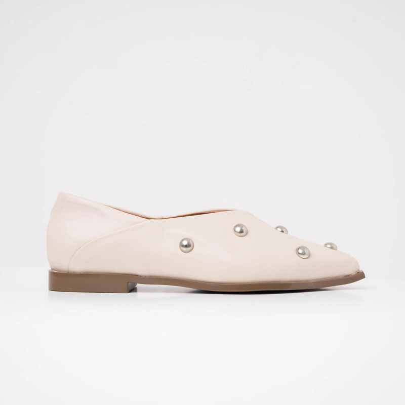 ZAPATO CUERO MUJER  ESTELA BEIGE - 1