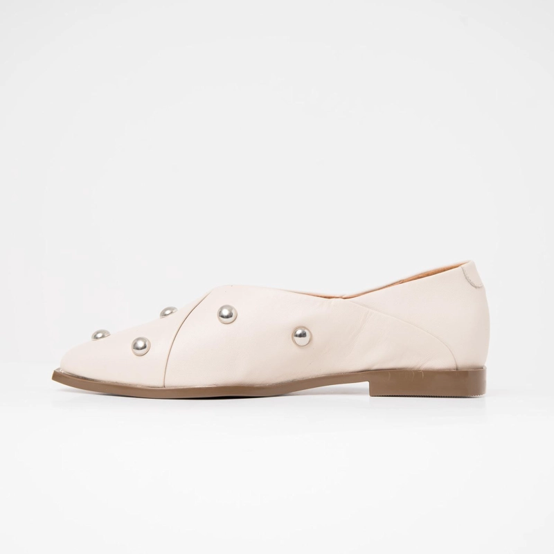 ZAPATO CUERO MUJER  ESTELA BEIGE - 3