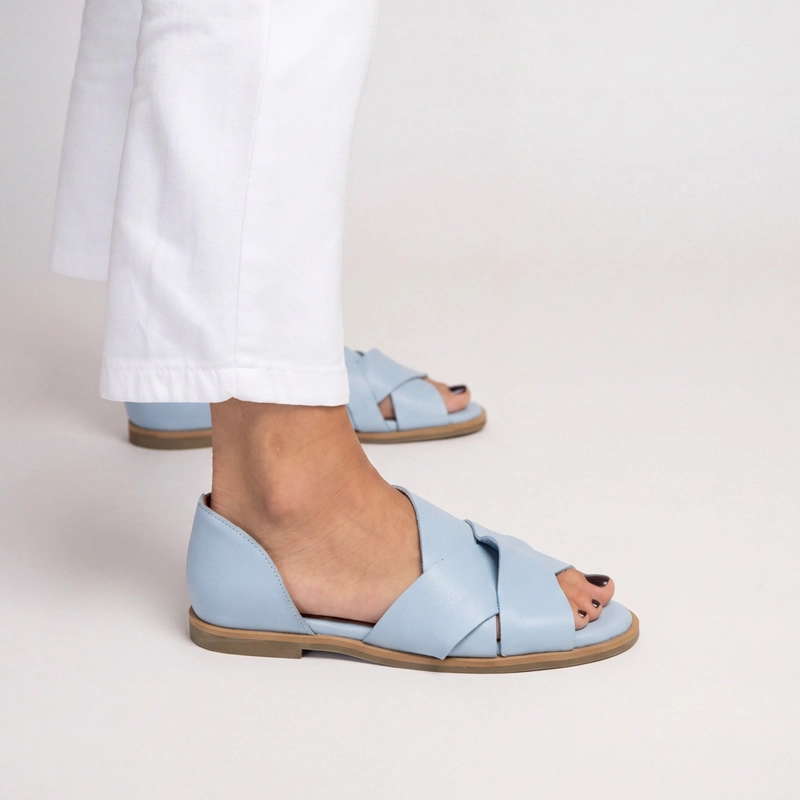SANDALIA MUJER CUERO  SOCAIRE CELESTE - 2