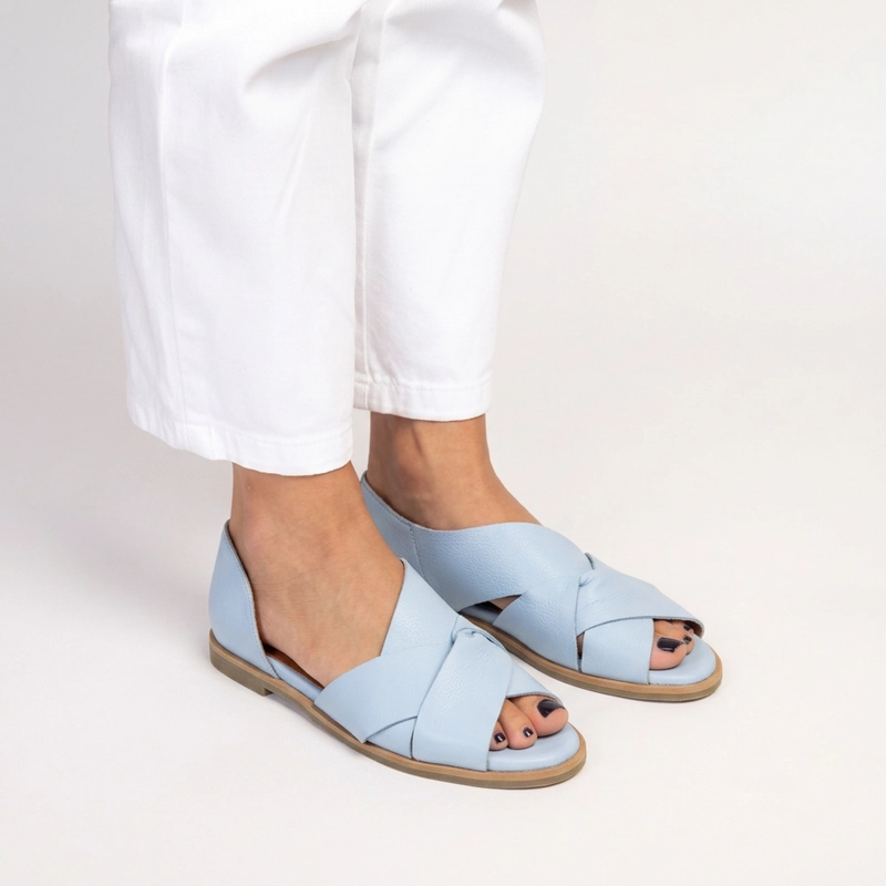 SANDALIA MUJER CUERO  SOCAIRE CELESTE - 4