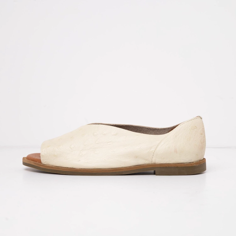 SANDALIA MUJER CUERO  NUBE BEIGE - 3