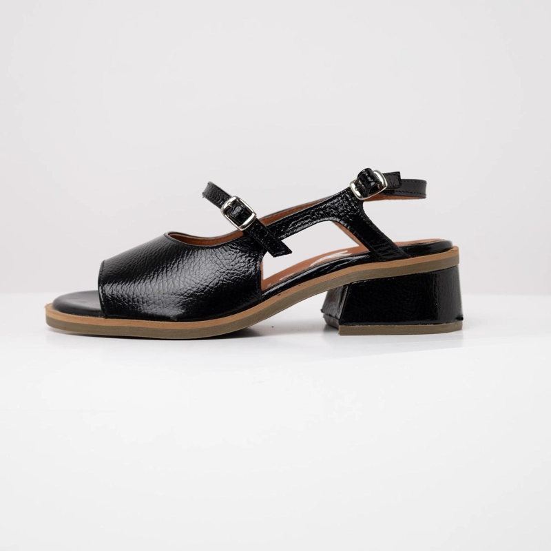 SANDALIA MUJER CUERO  SOLAR NEGRO - 3