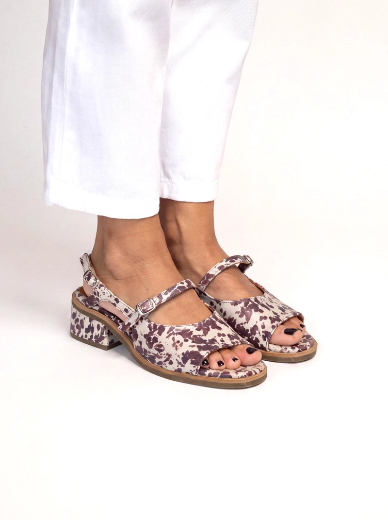 SANDALIA MUJER CUERO  SOLAR PRINT - 2