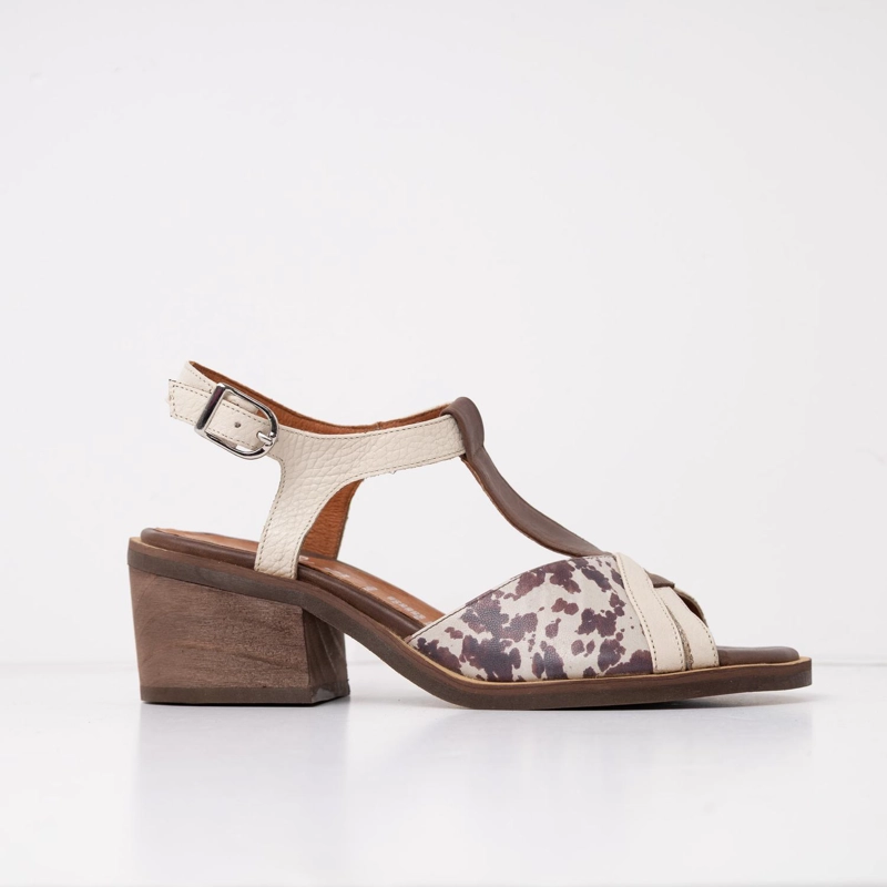 SANDALIA MUJER CUERO  PARINA PRINT - 1