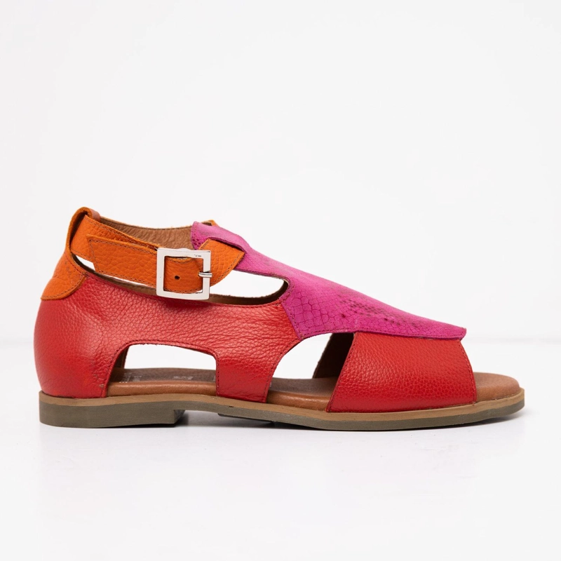 SANDALIA MUJER / OCTAY ROJO FUCSIA - 1