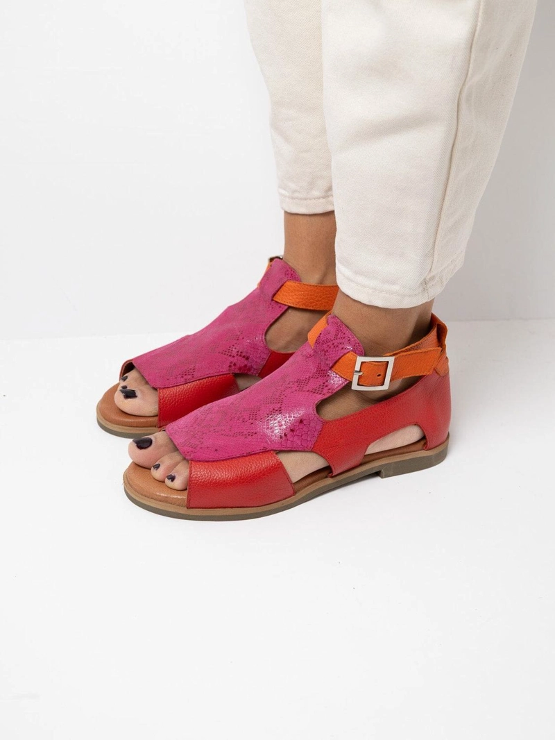 SANDALIA MUJER / OCTAY ROJO FUCSIA - 5