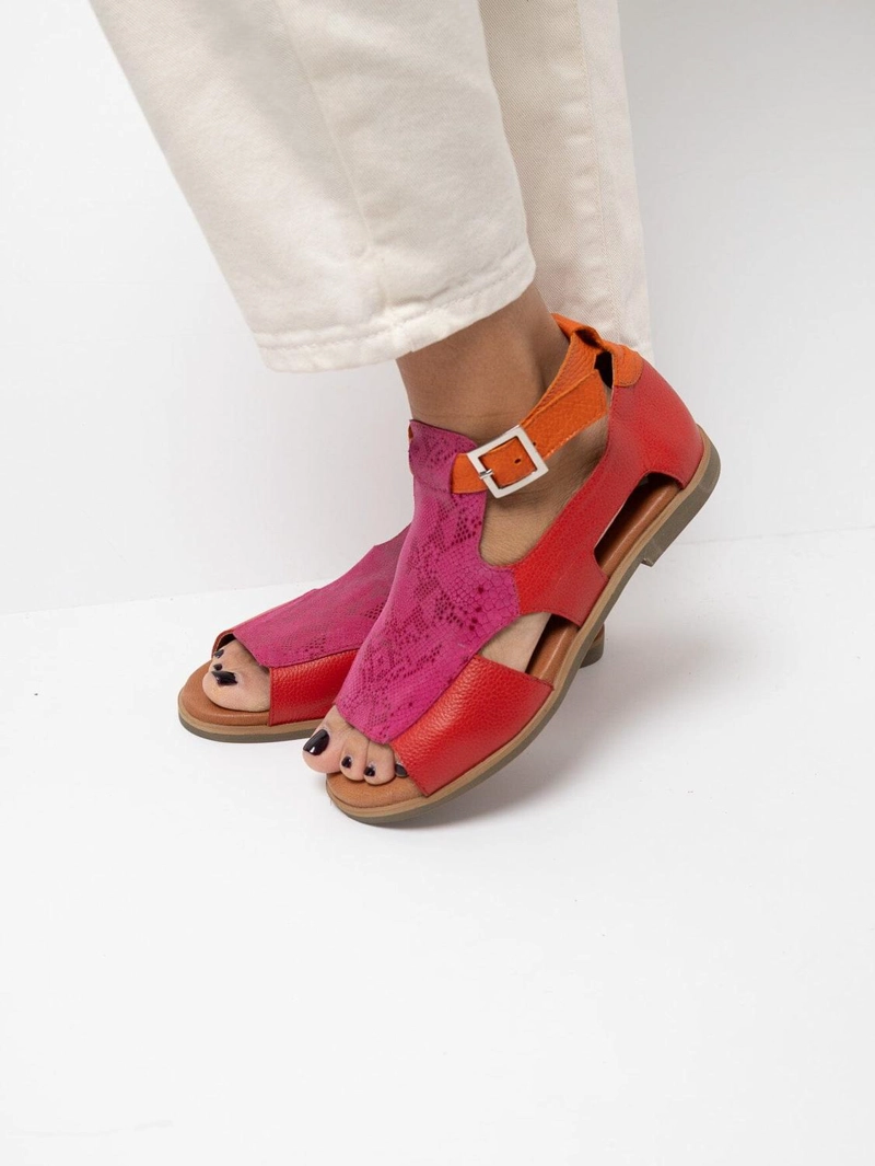 SANDALIA MUJER / OCTAY ROJO FUCSIA - 7