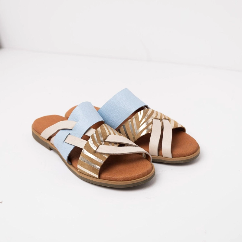 SANDALIA MUJER / PINO PRINT CELESTE - 2
