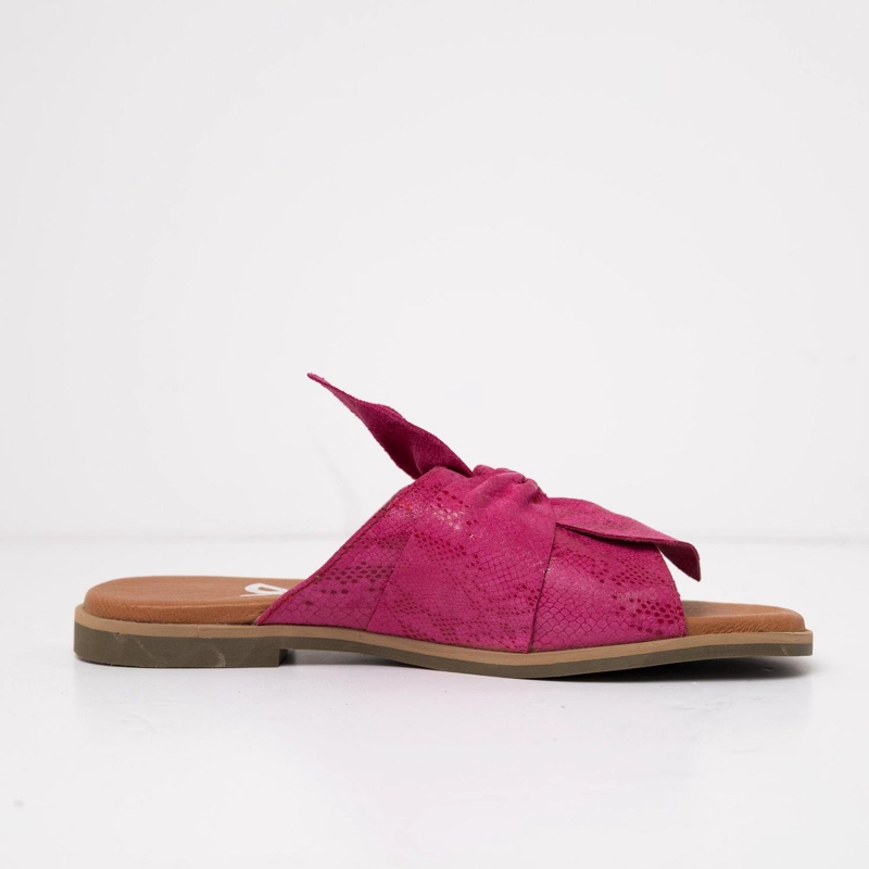 SANDALIA CUERO MUJER  FIOFIO FUCSIA - 1
