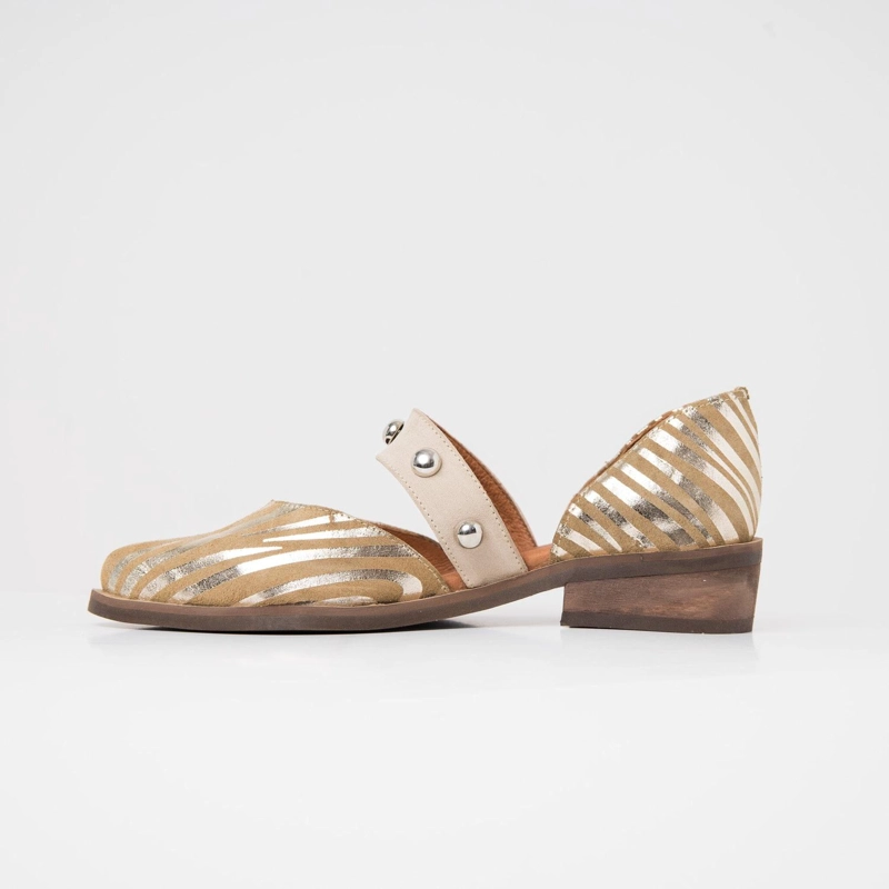 ZAPATO CUERO MUJER  NANDU BEIGE - 3