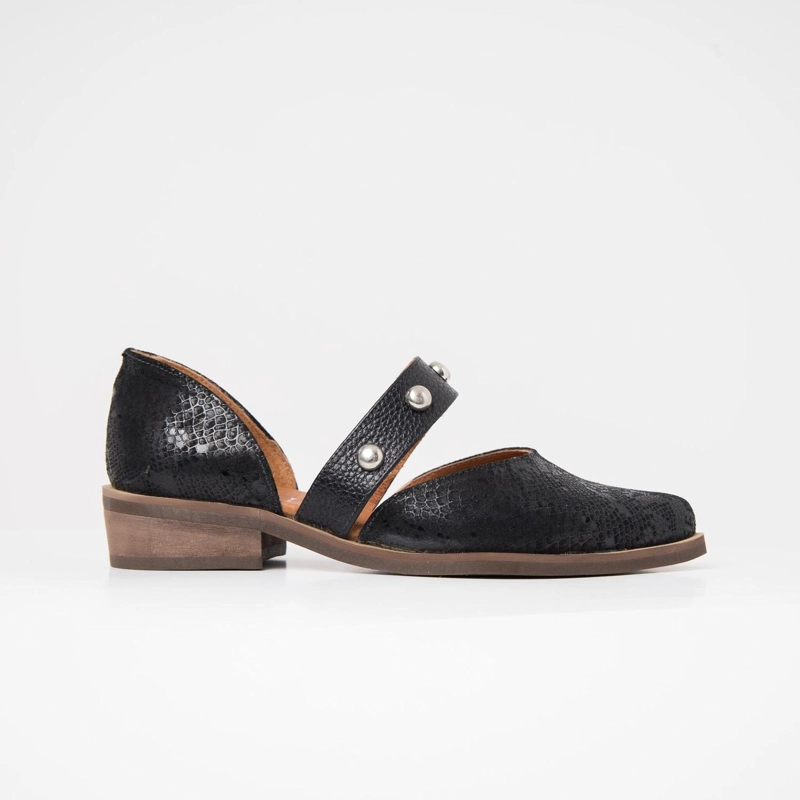 ZAPATO CUERO MUJER  NANDU NEGRO 39