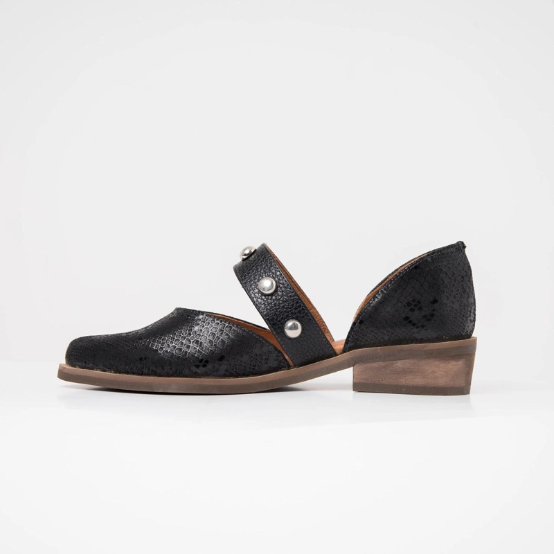 ZAPATO CUERO MUJER  NANDU NEGRO - 3
