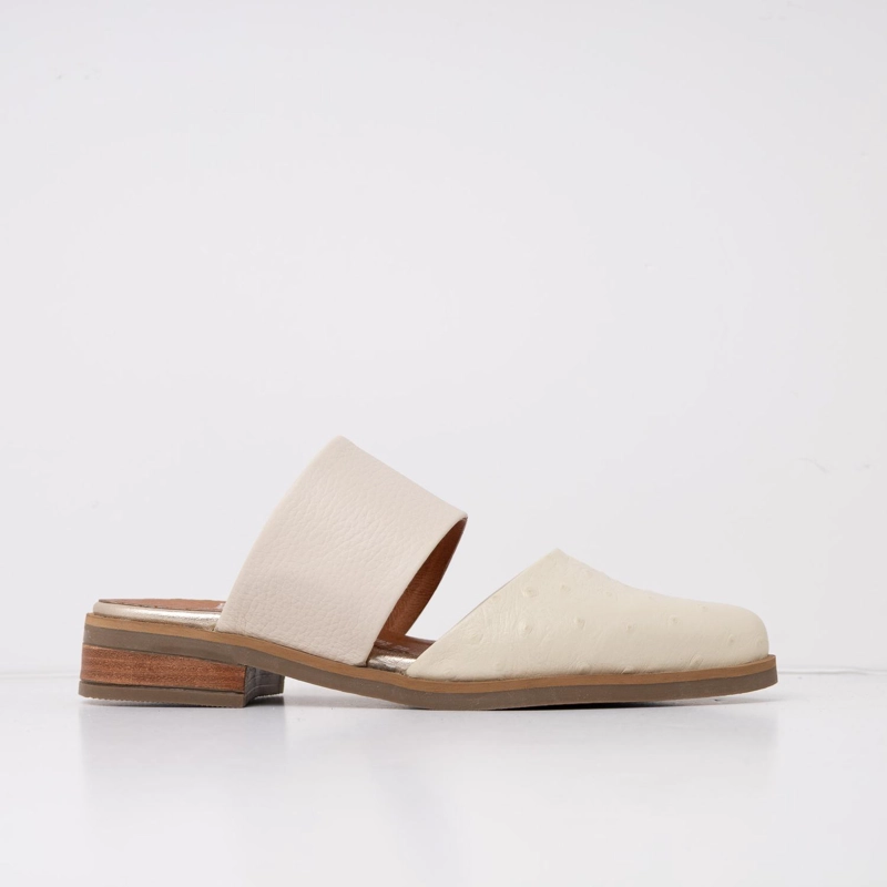 BABUCHA MUJER CUERO  GAVIOTA BEIGE 40