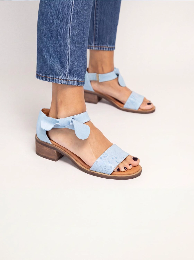 SANDALIA MUJER / HALIETO CELESTE - 5