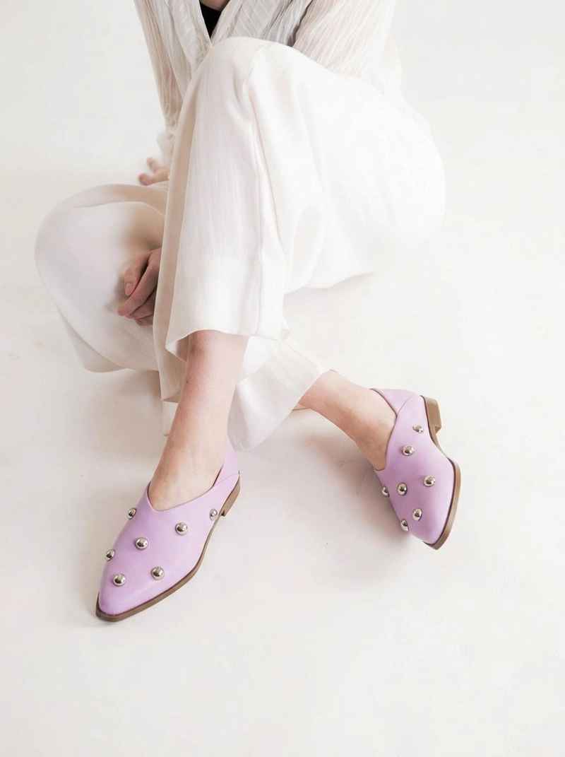 ZAPATO CUERO MUJER  ESTELA LILA - 4