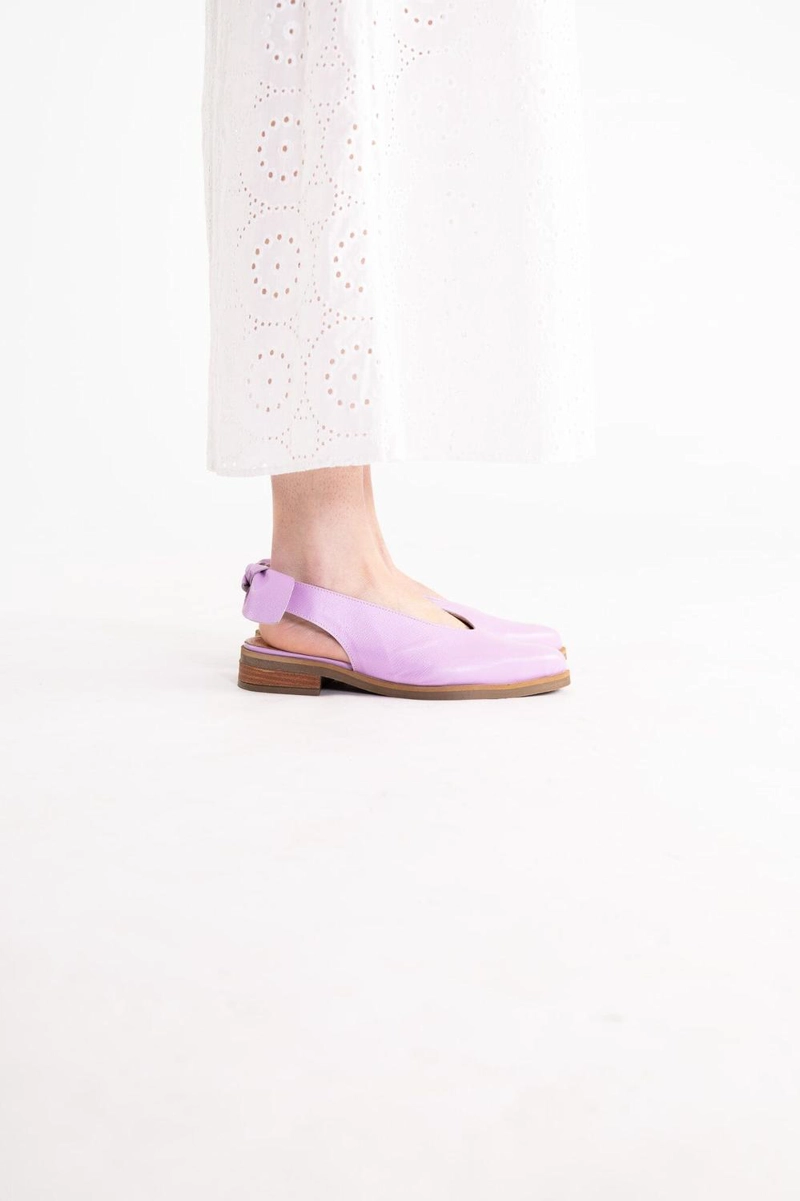 ZAPATO CUERO MUJER  GUINDO LILA - 4