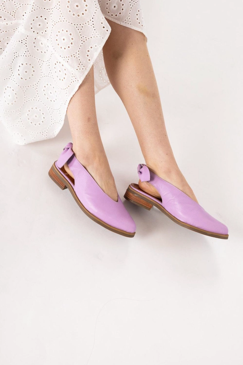 ZAPATO CUERO MUJER  GUINDO LILA - 5