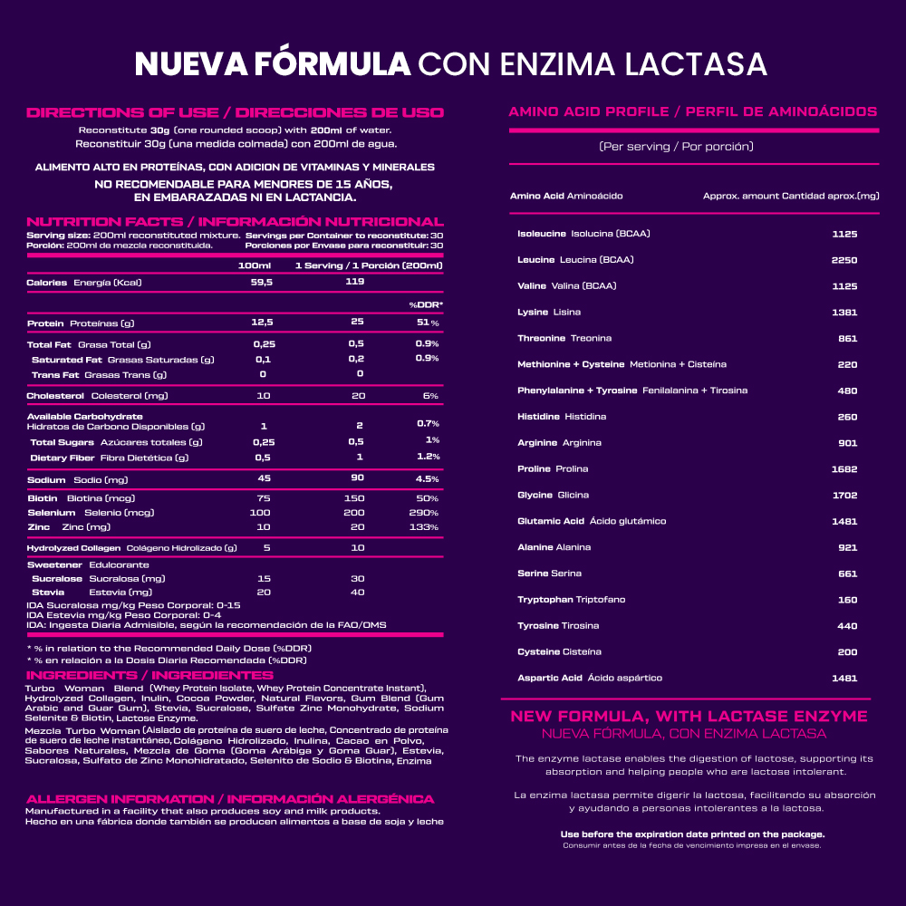 ISO WHEY WOMAN 2 LBS CON COLAGENO Y BIOTINA SABOR PIÑA COLADA FAST NUTRITION - 2