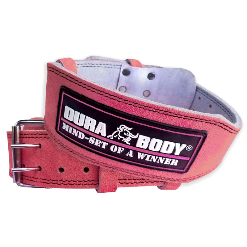 CINTURON DE CUERO SERIE TITAN ROSADO - TALLA M - 1