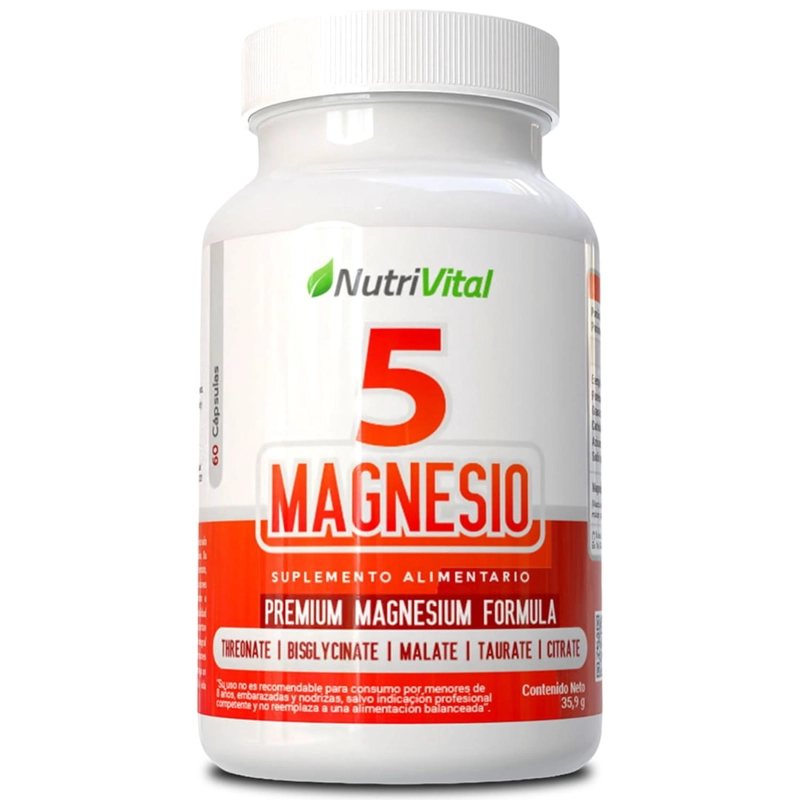 PENTA 5 MAGNESIO 60 CAPSULAS NUTRIVITAL - 1