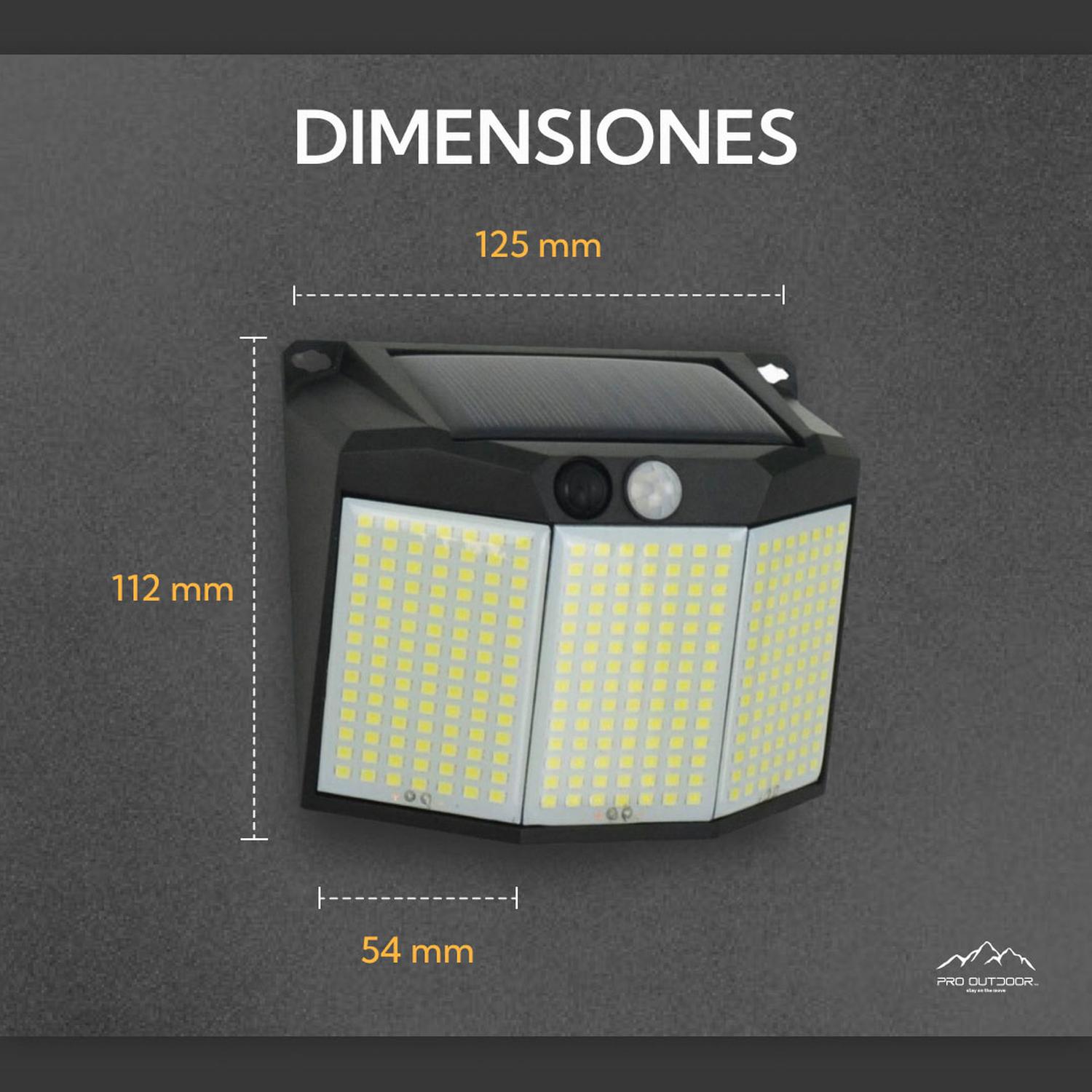 APLIQUE 294 LED SOLAR CONTRA AGUA - 2