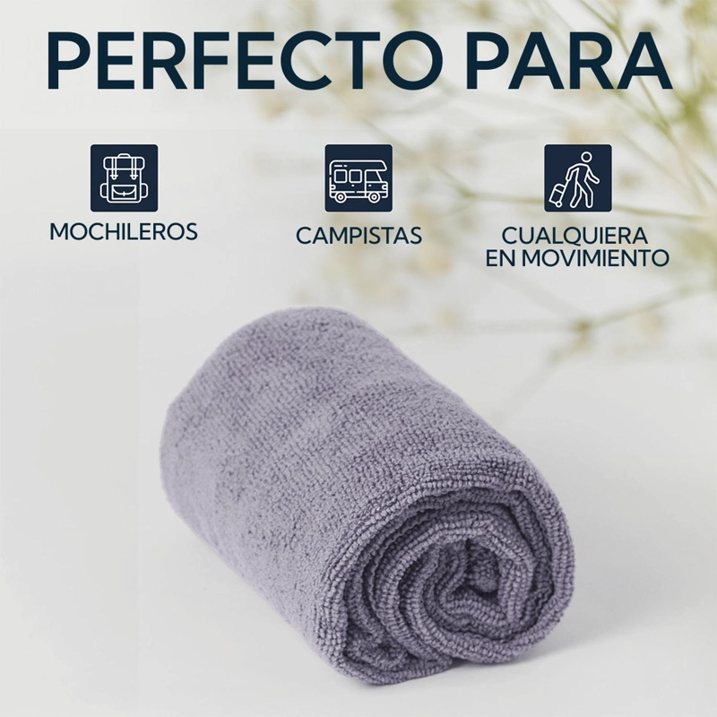 TOALLON PRO OUTDOOR MICROFIBRA TERRY GRIS - 6