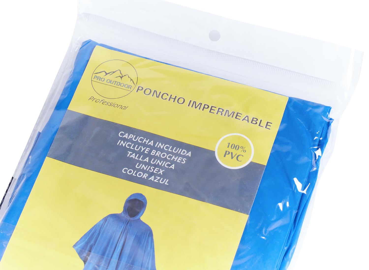 PONCHO PARA LLUVIA PRO OUTDOOR IMPERMEABLE - 5