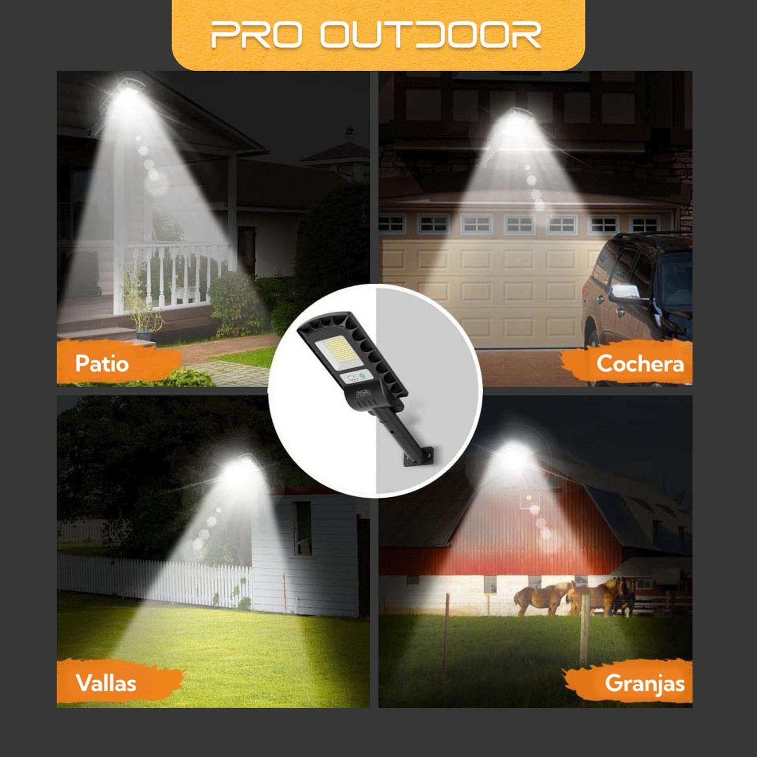 LUMINARIA PRO OUTDOOR LED 50 W SOLAR CONTRA AGUA - 6