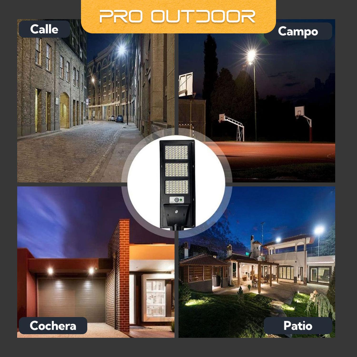 LUMINARIA PRO OUTDOOR LED 50 W SOLAR CONTRA AGUA - 7