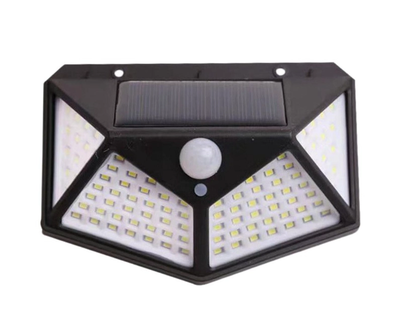 APLIQUE TRIANGULAR 100 LED SOLAR CONTRA AGUA - 1
